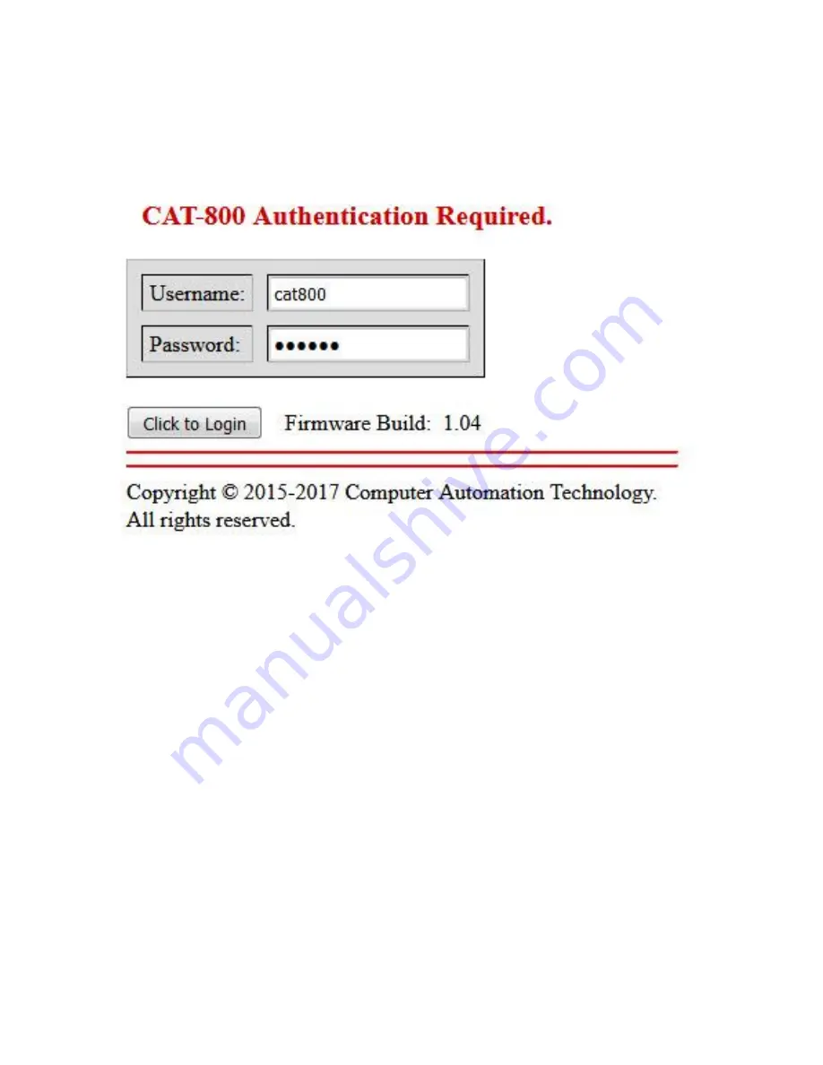 Computer Automation Technology CAT-800 Manual Download Page 69