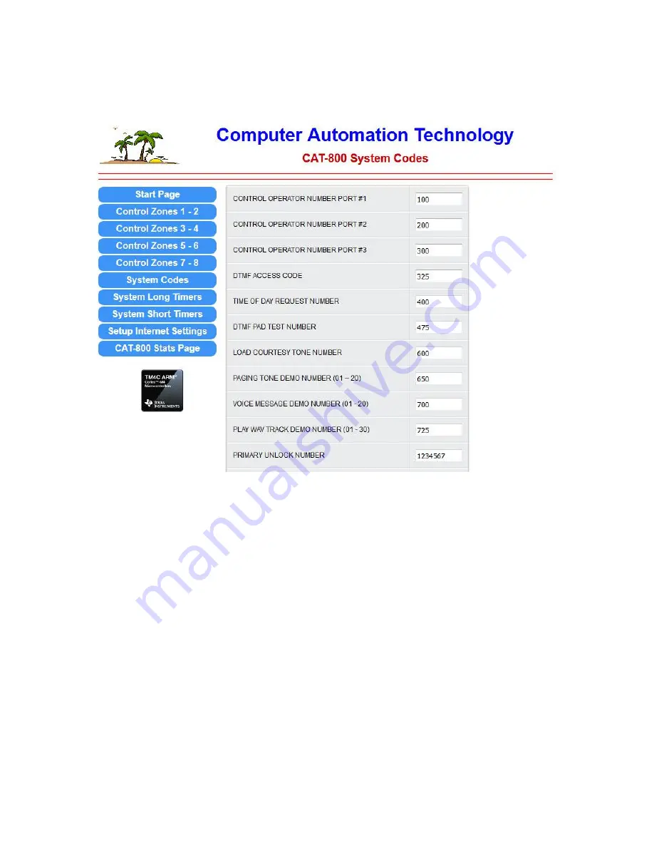 Computer Automation Technology CAT-800 Manual Download Page 79