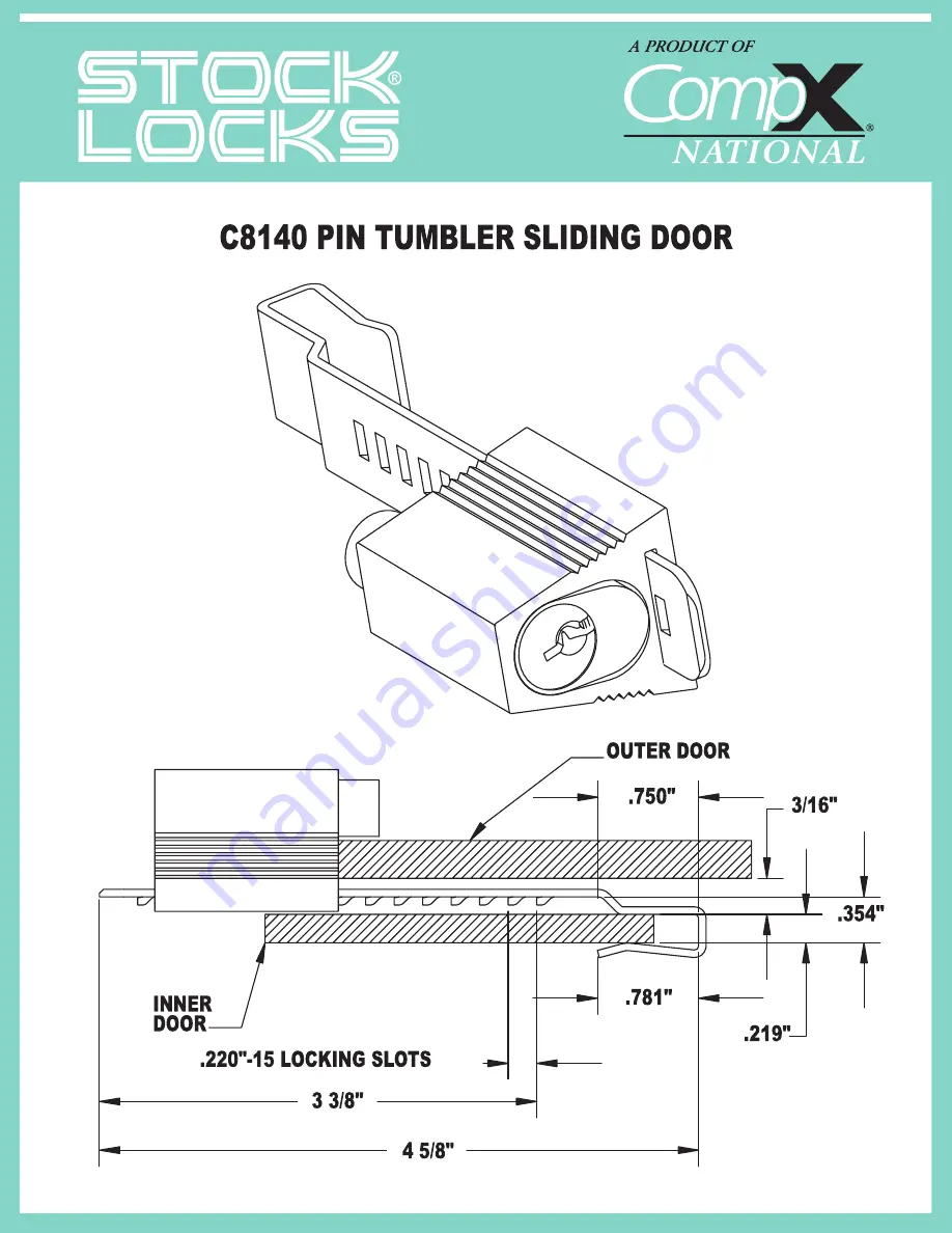 COMPX C8140 Dimensional Drawing Download Page 1