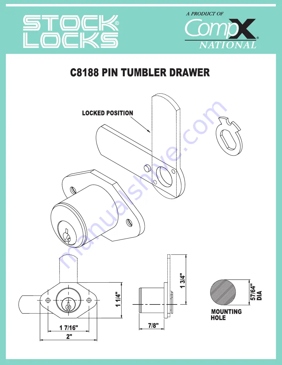 COMPX C8188 Dimensional Drawing Download Page 1