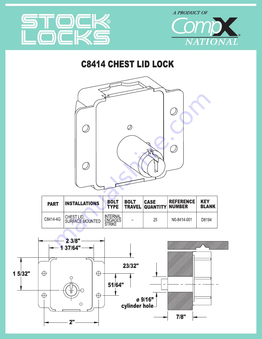 COMPX C8414 Скачать руководство пользователя страница 1