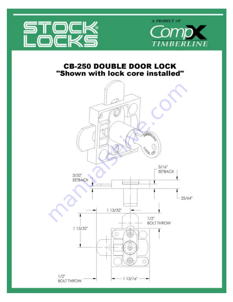 COMPX CB-250 Instruction Sheet Download Page 1