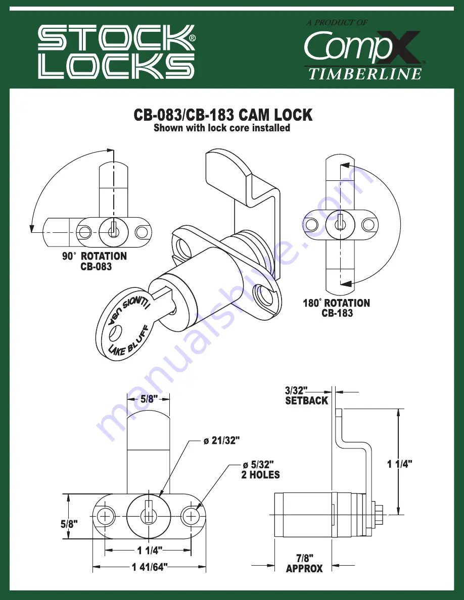 COMPX CB083-183 Instruction Sheet Download Page 1