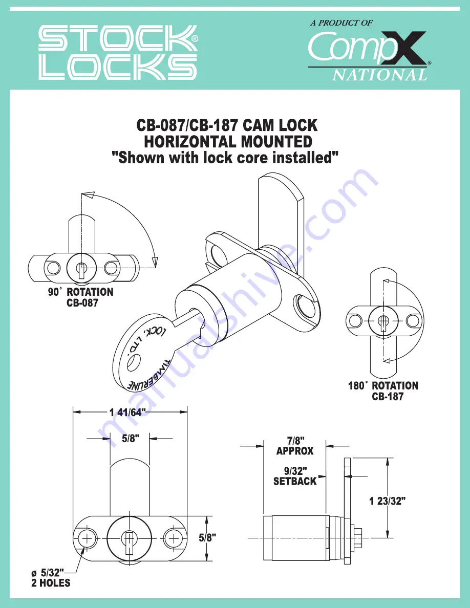 COMPX CB087-187 Instruction Sheet Download Page 1