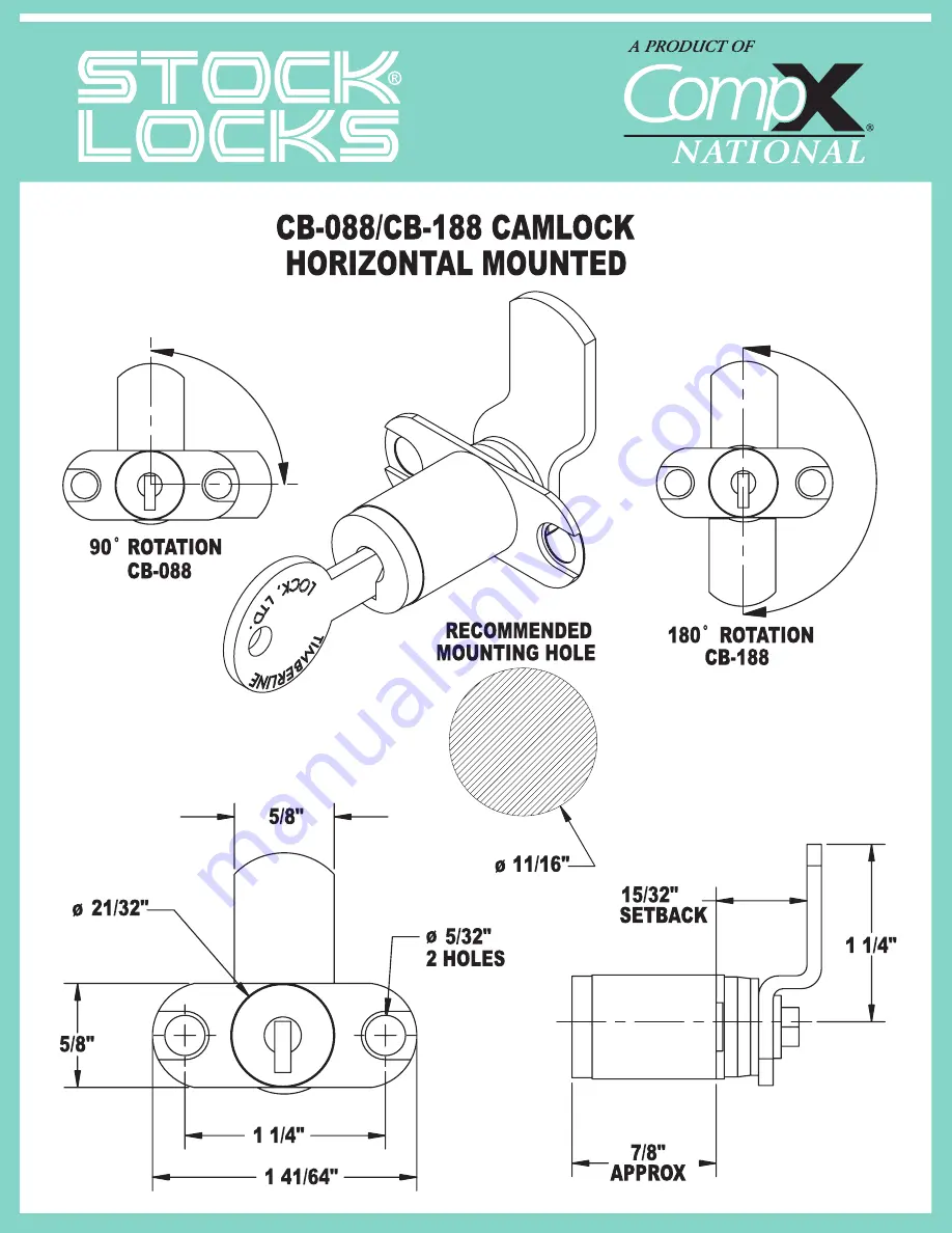 COMPX CB088-188 Instruction Sheet Download Page 1