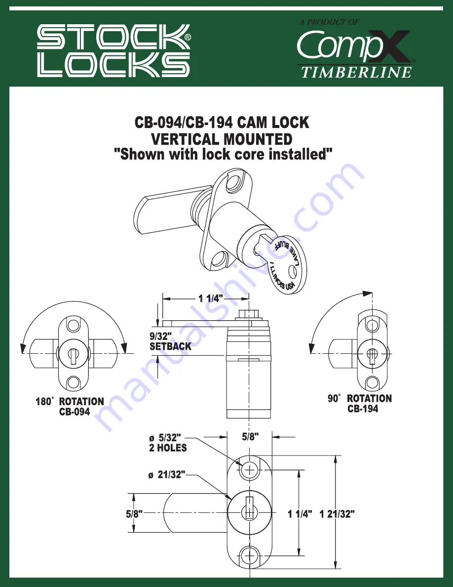 COMPX CB094-194 Instruction Sheet Download Page 1