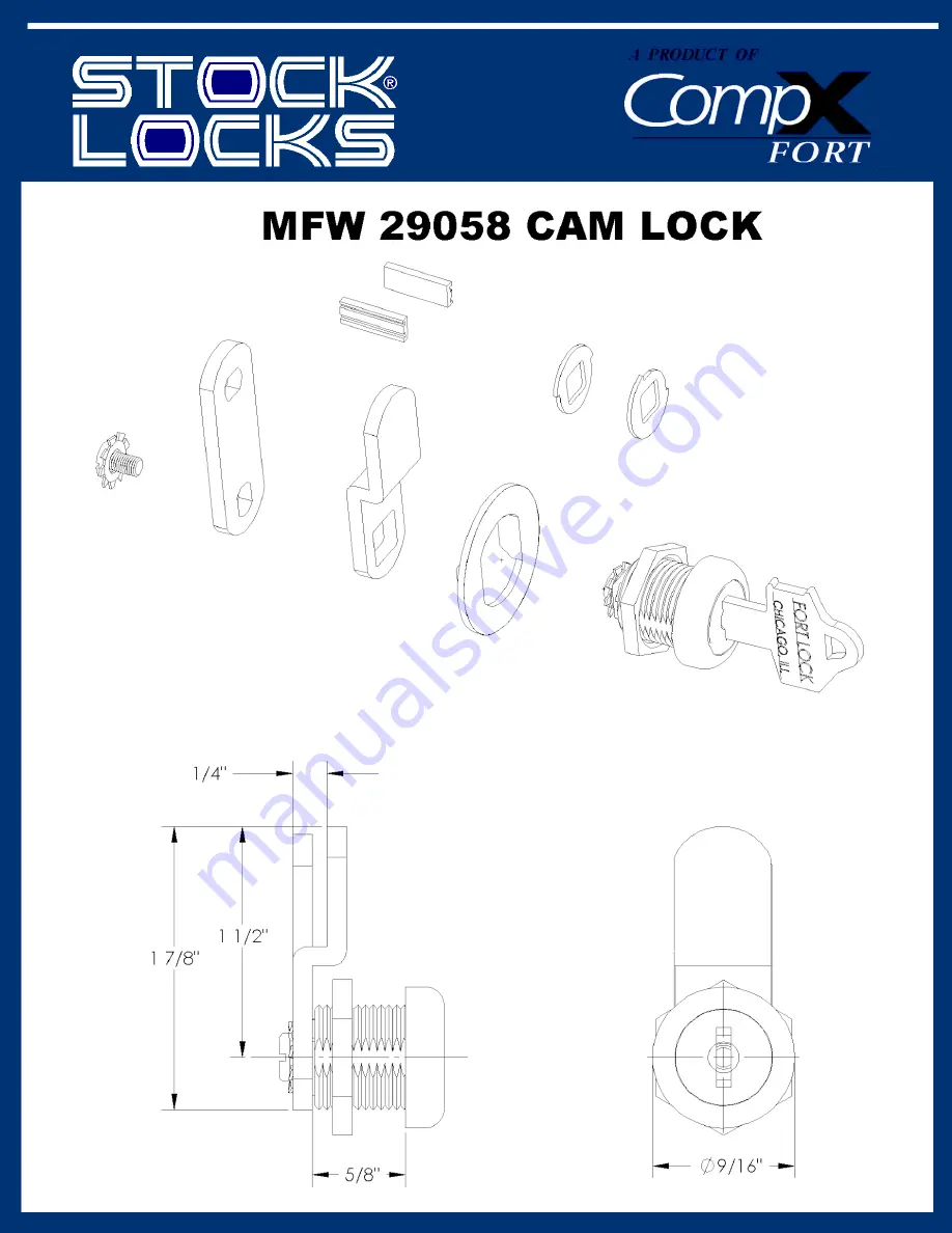 COMPX MFW 29058 Dimensional Drawing Download Page 1