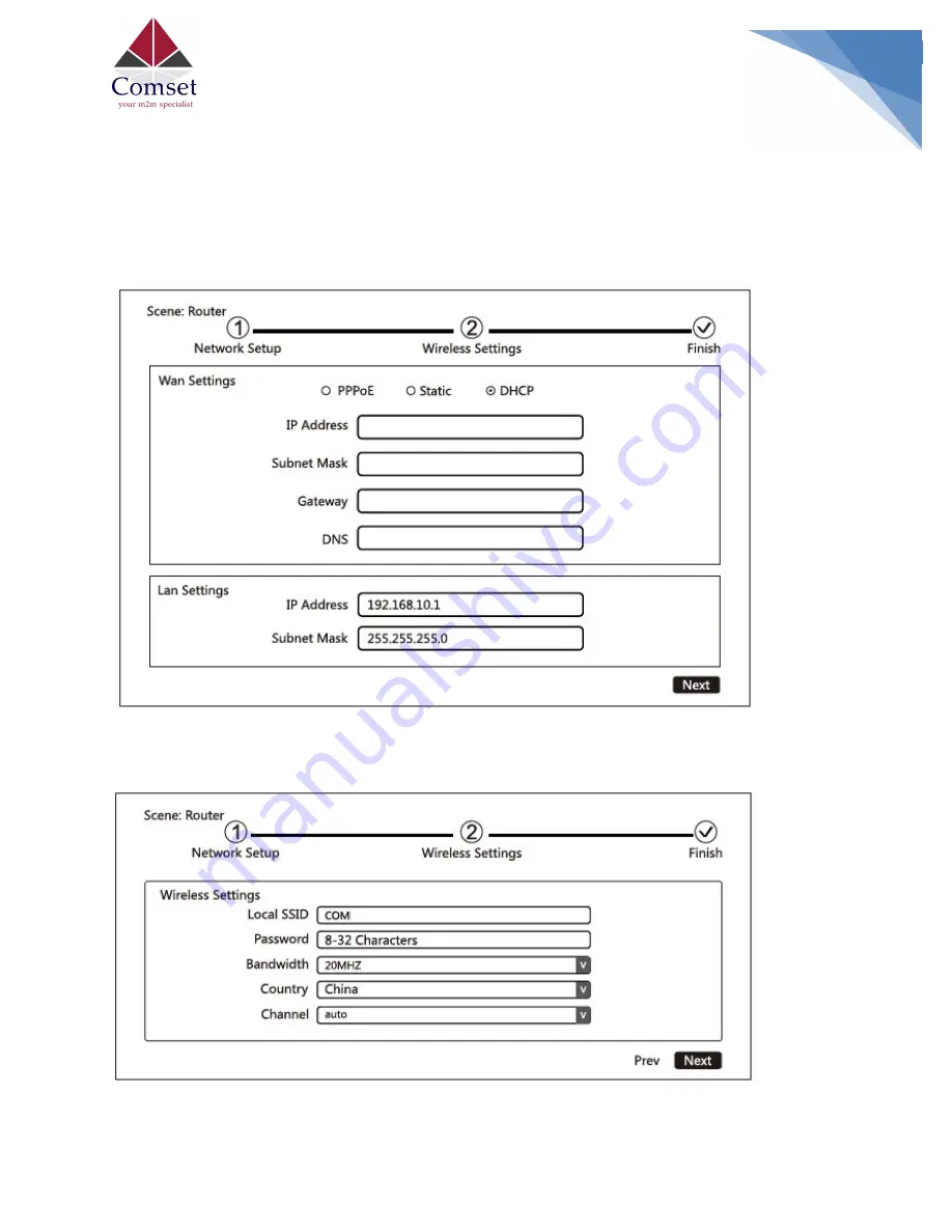 Comset CM312A Configuration Manual Download Page 6