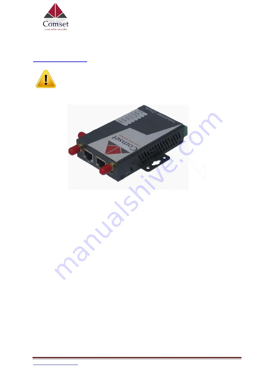 Comset CM685 Series Quick Start Up Manual Download Page 1