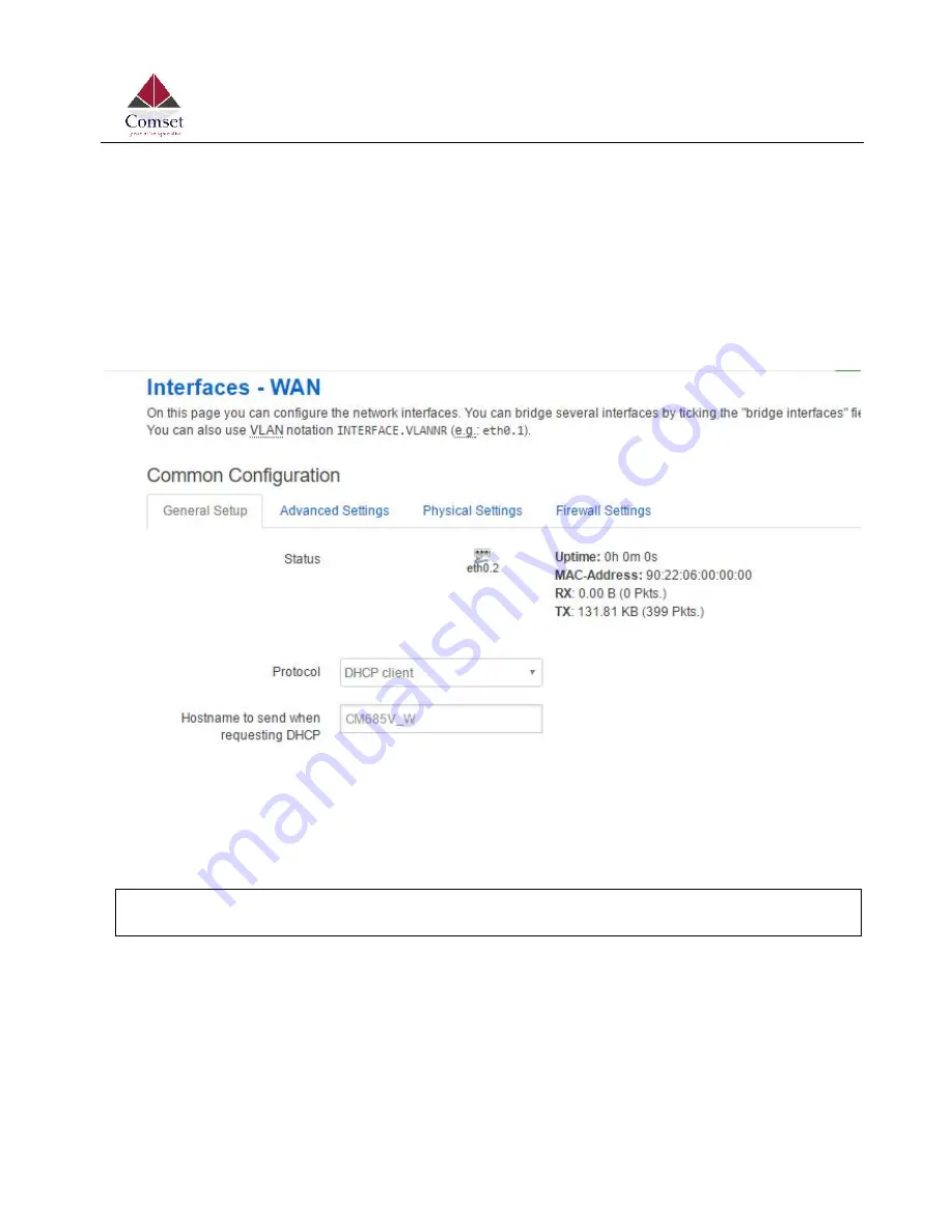 Comset CM685V-1 User Manual Download Page 66