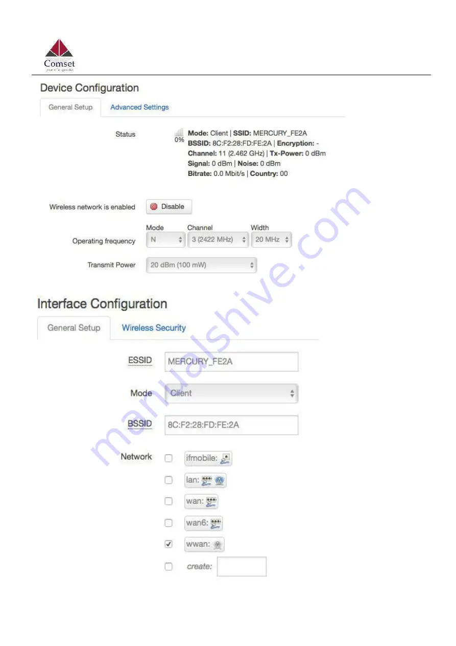 Comset CM685V-W User Manual Download Page 72