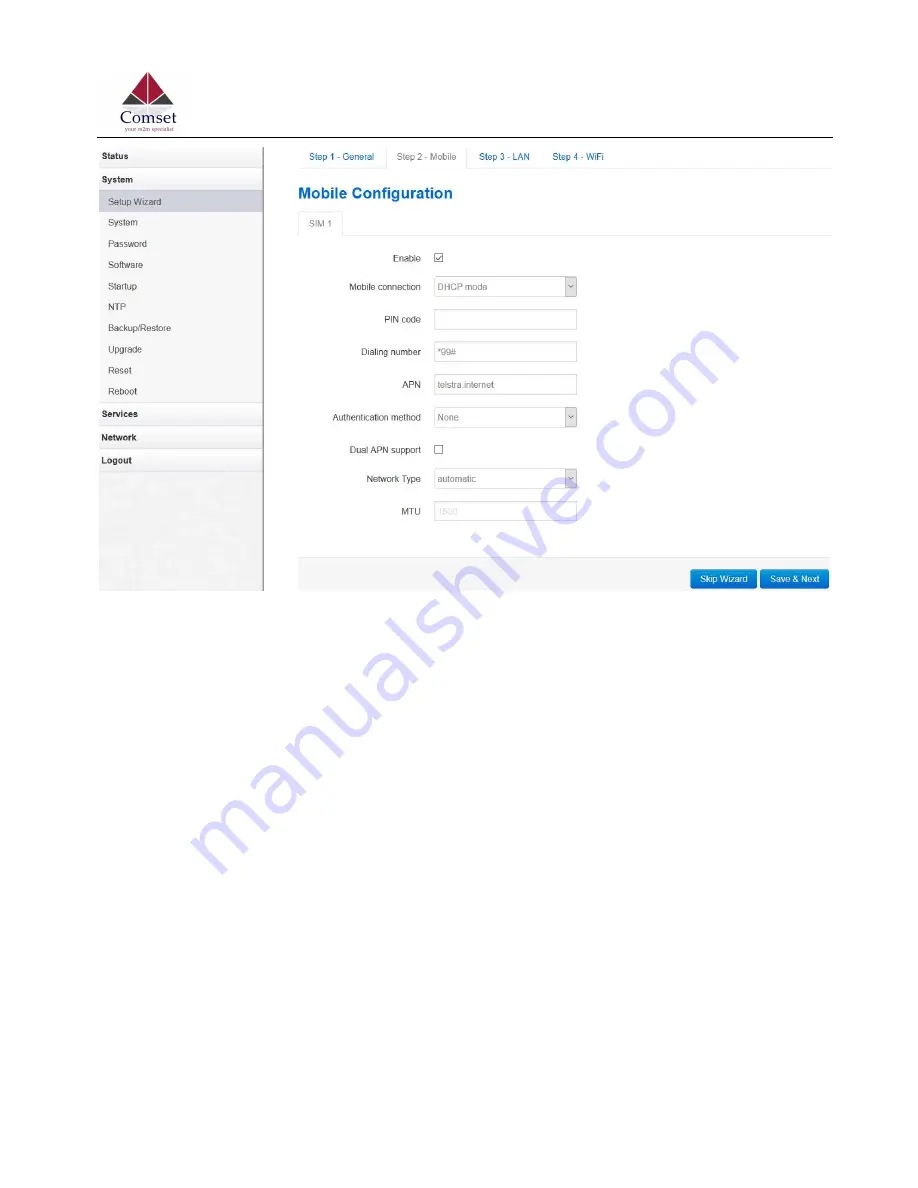 Comset CM685VX User Manual Download Page 27