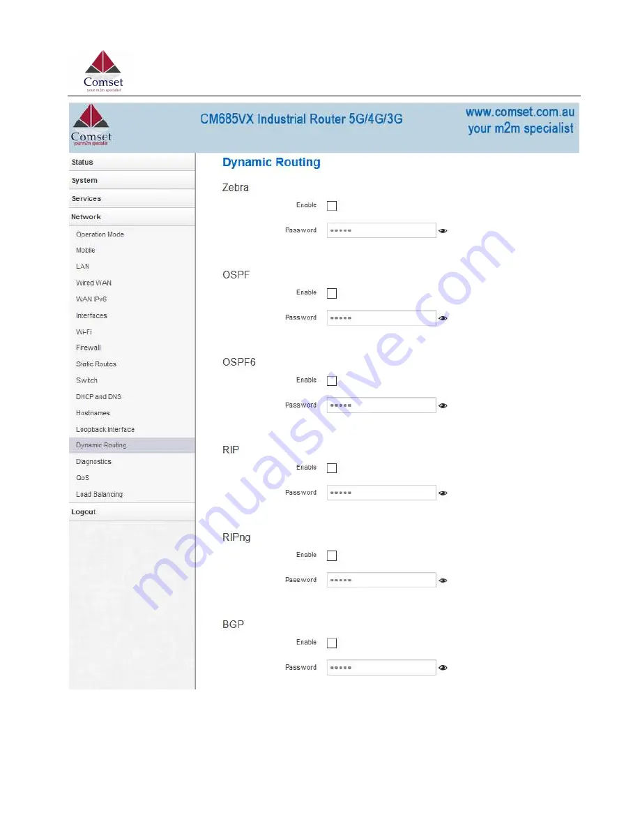 Comset CM685VX Скачать руководство пользователя страница 106