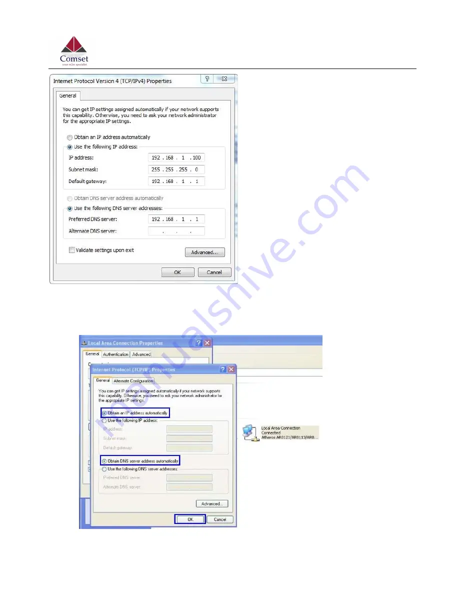 Comset CM820V-4 User Manual Download Page 12