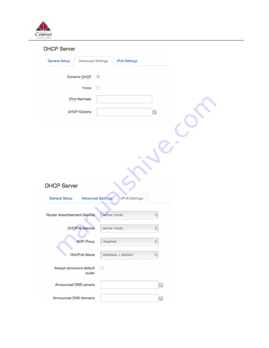 Comset CM820V-4 User Manual Download Page 62