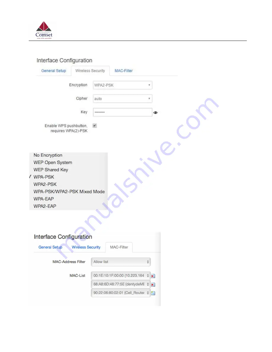 Comset CM820V-4 User Manual Download Page 68