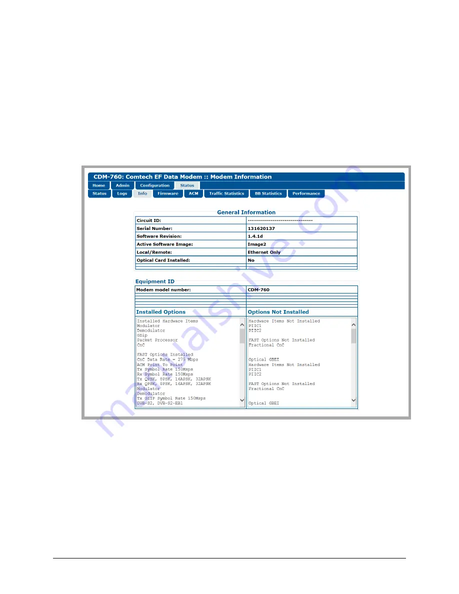 Comtech EF Data CDM-760 Скачать руководство пользователя страница 219