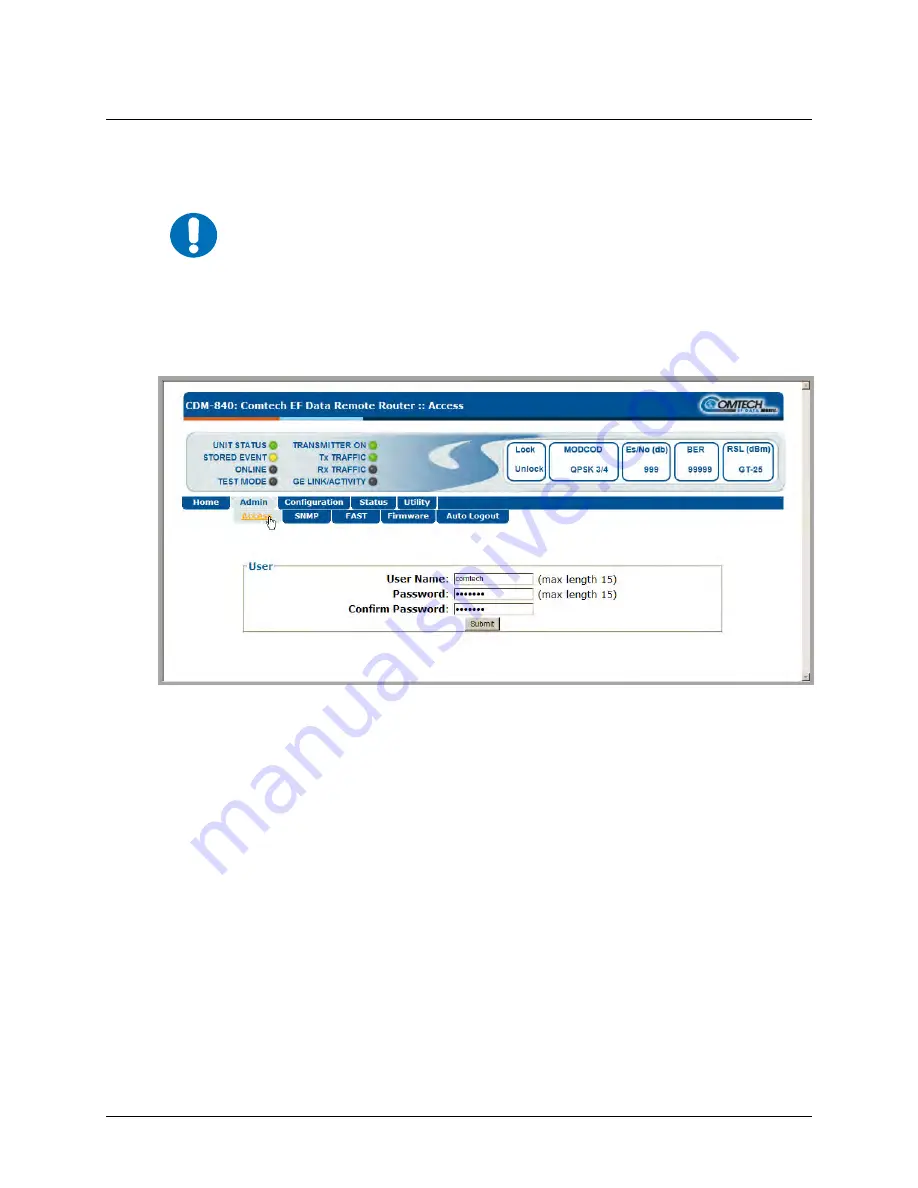 Comtech EF Data CDM-840 Скачать руководство пользователя страница 54