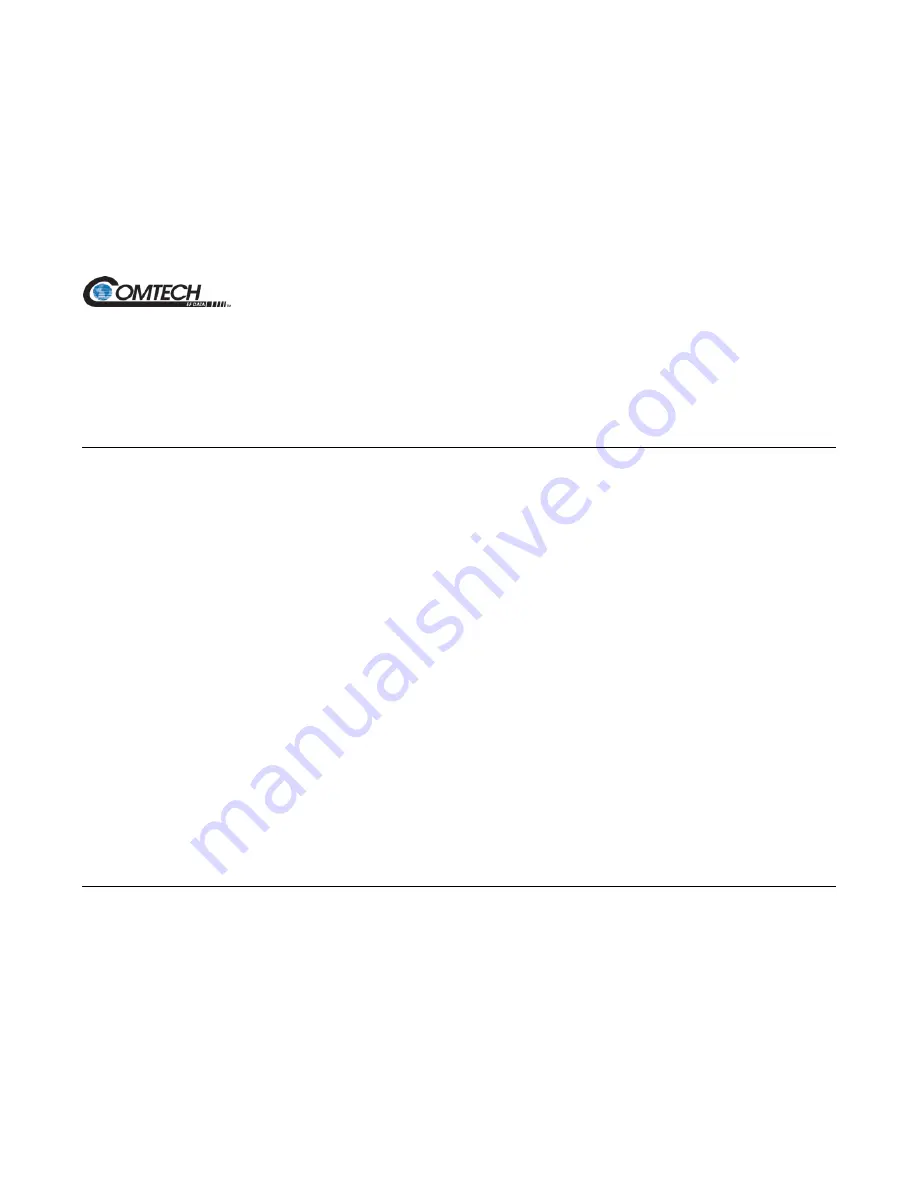 Comtech EF Data CRS-280 Installation And Operation Manual Download Page 55