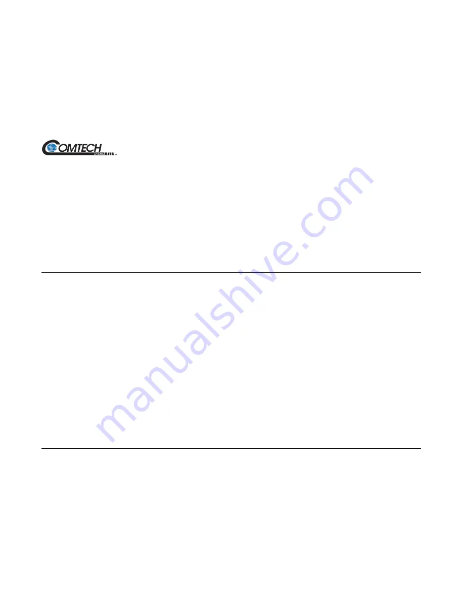 Comtech EF Data CRS-280 Installation And Operation Manual Download Page 61