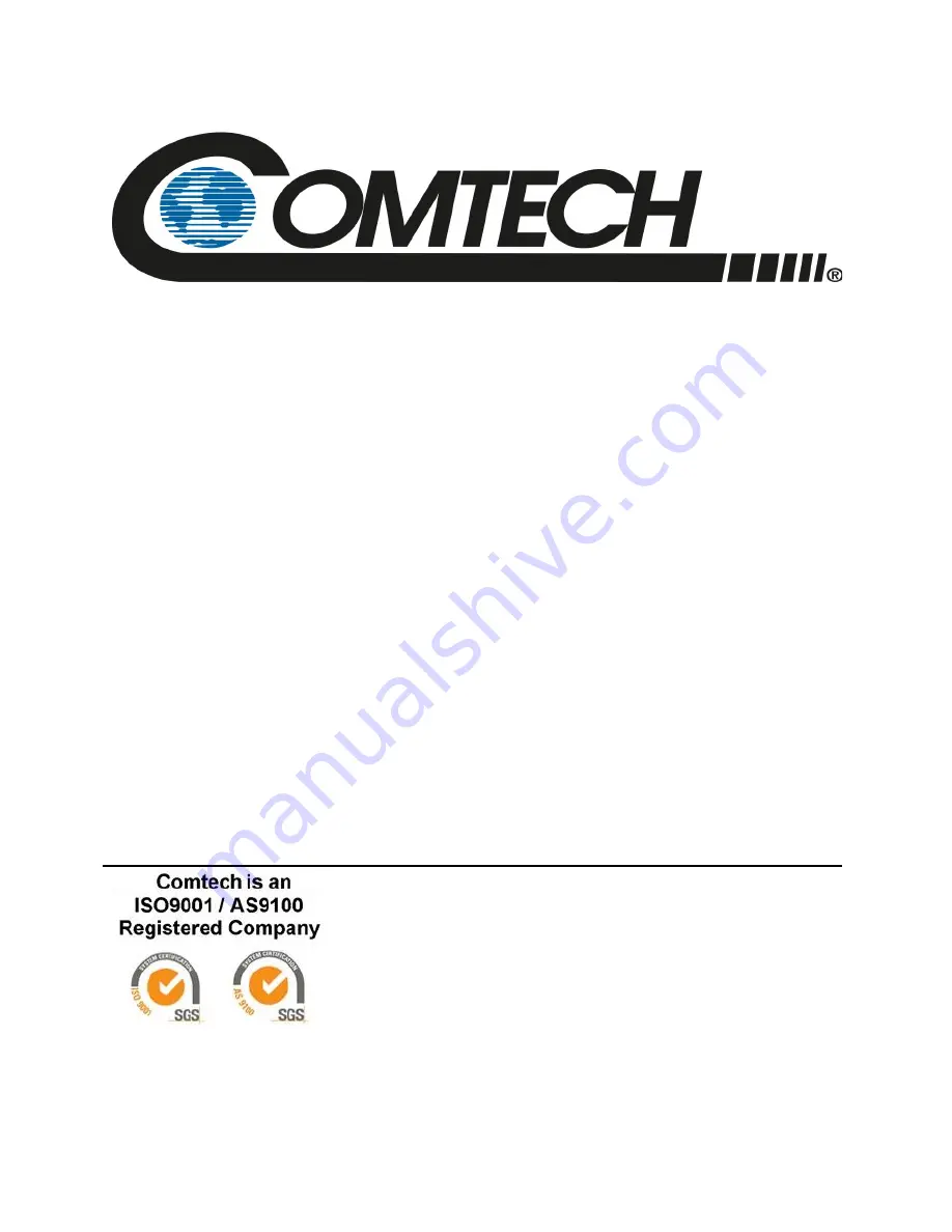 Comtech EF Data HPOD Скачать руководство пользователя страница 1