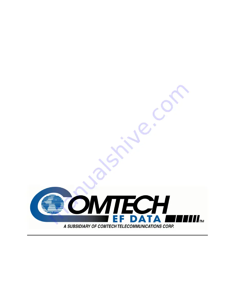 Comtech EF Data KPA-020IN Installation And Operation Manual Download Page 99