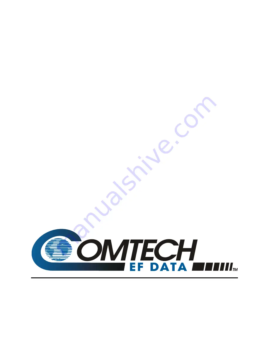 Comtech EF Data Radyne RCS11 Скачать руководство пользователя страница 110