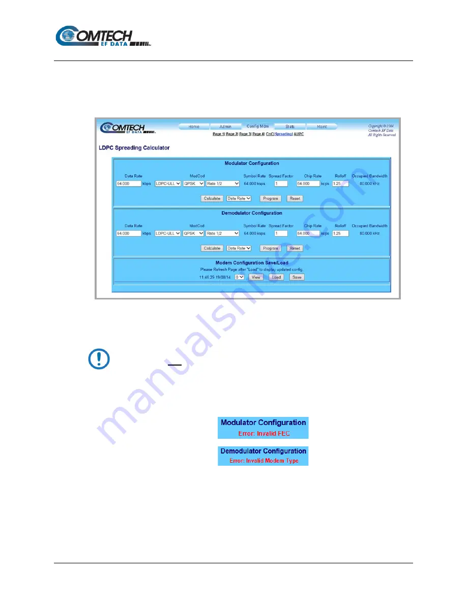 Comtech EF Data Vipersat SLM-5650A Installation And Operation Manual Download Page 186