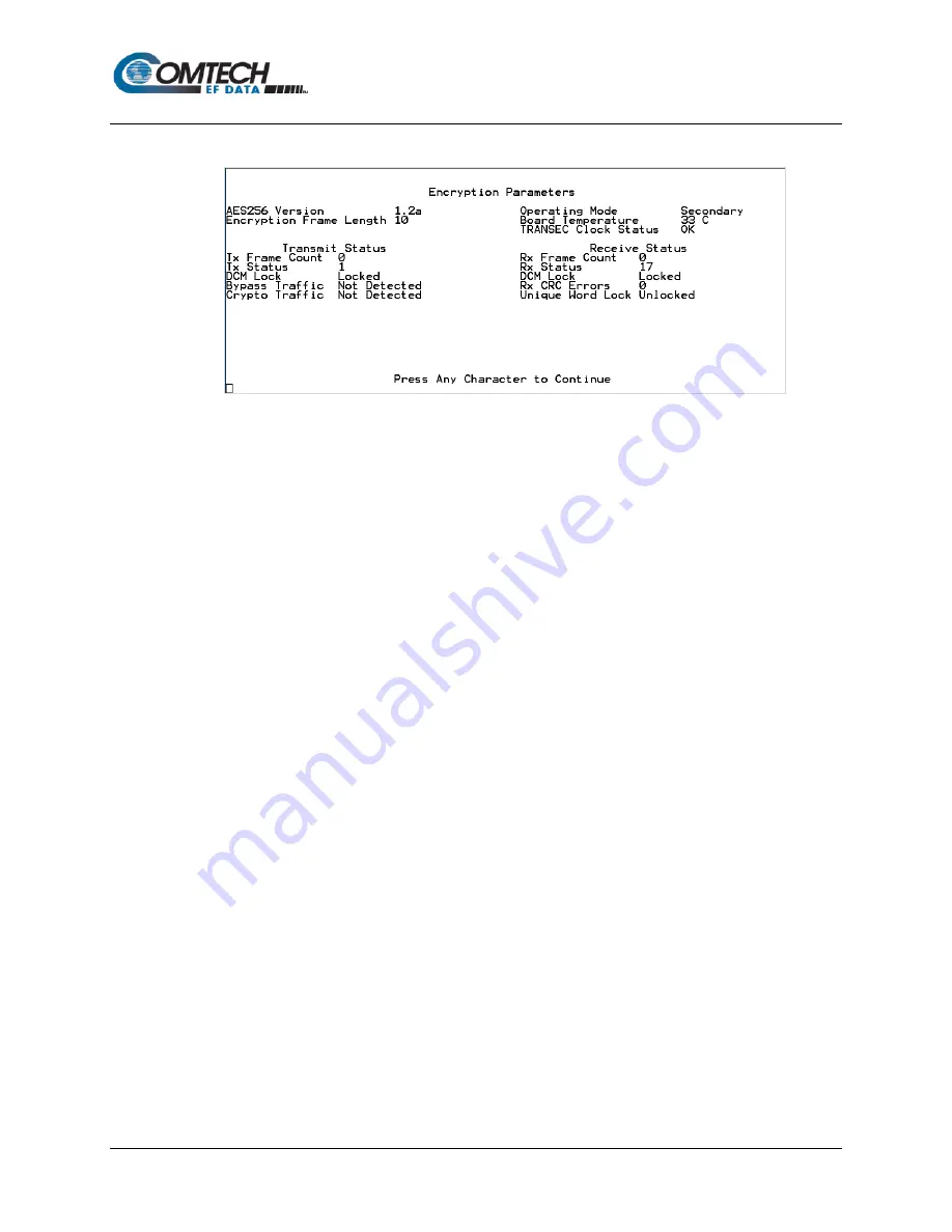 Comtech EF Data Vipersat SLM-5650A Installation And Operation Manual Download Page 463