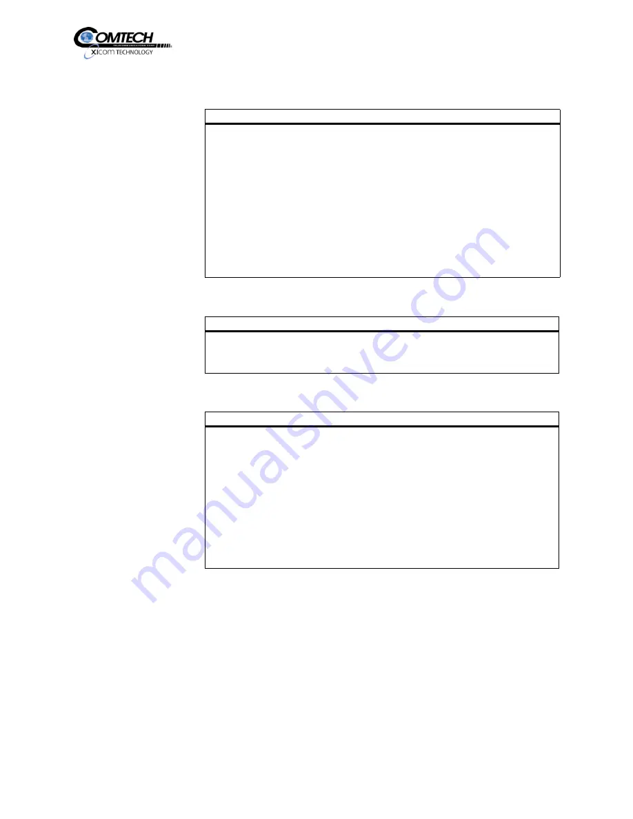 Comtech Xicom Technology XTD-1250KL Operation And Installation Manual Download Page 112