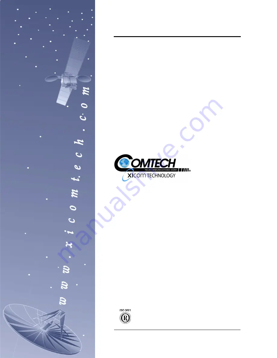 Comtech Xicom Technology XTD-750K Operation And Installation Manual Download Page 3