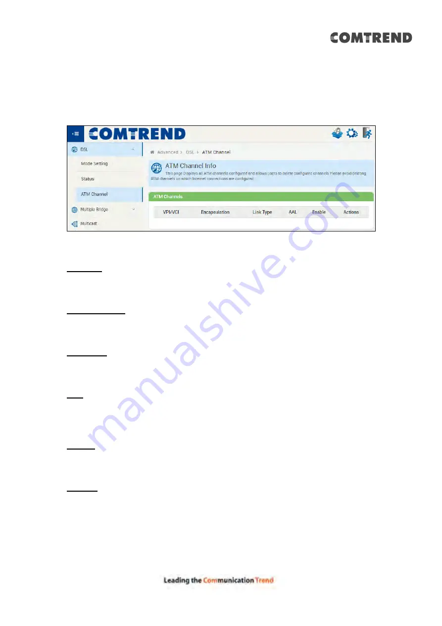 Comtrend Corporation 20190708 User Manual Download Page 34