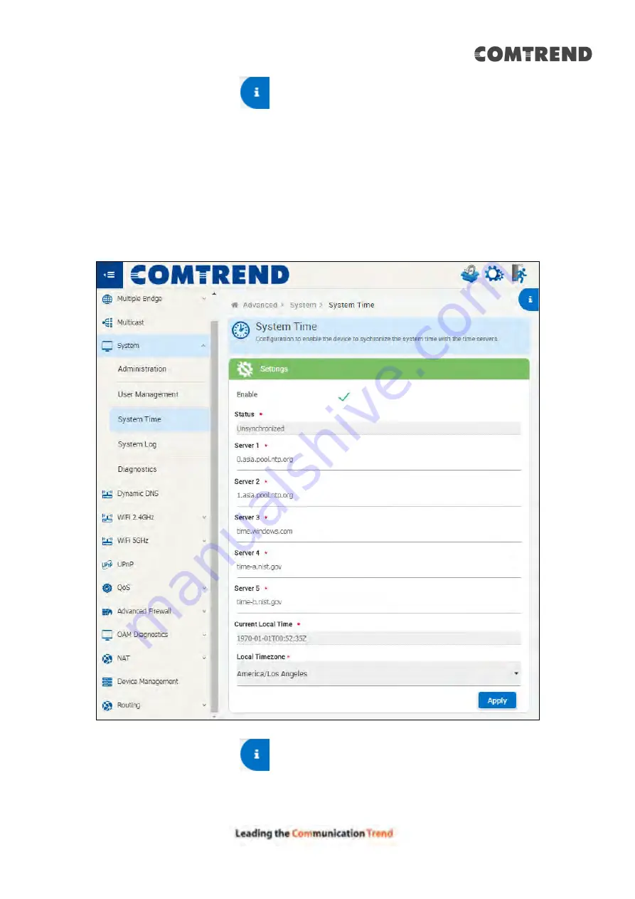 Comtrend Corporation 20190708 User Manual Download Page 39