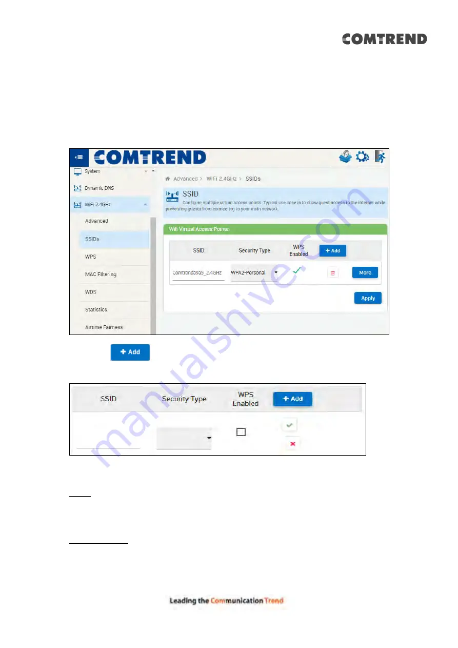 Comtrend Corporation 20190708 User Manual Download Page 48