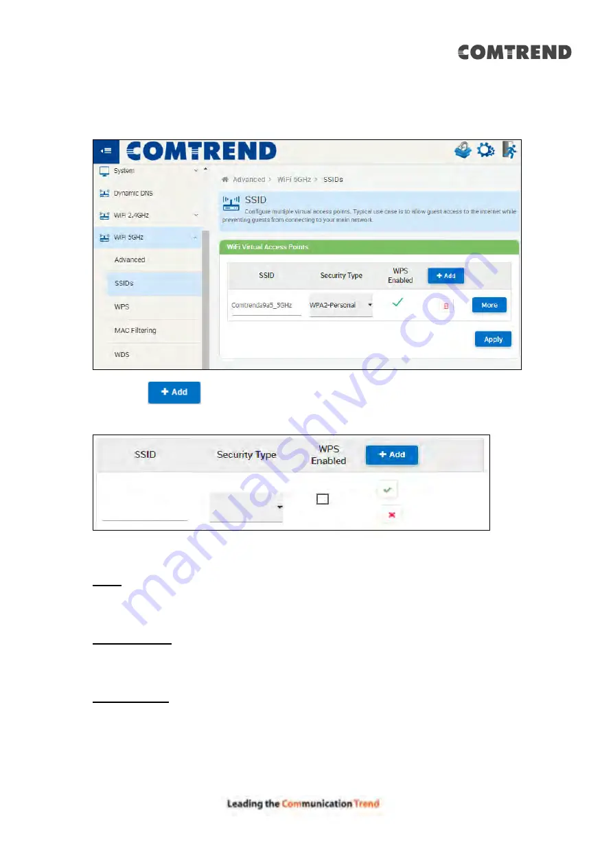 Comtrend Corporation 20190708 User Manual Download Page 61