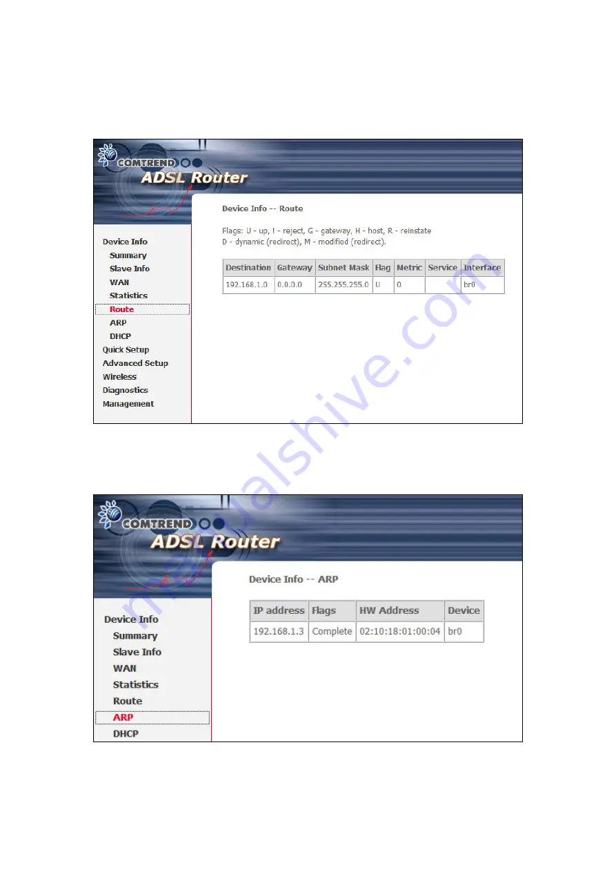 Comtrend Corporation NexusLink 5631 User Manual Download Page 52