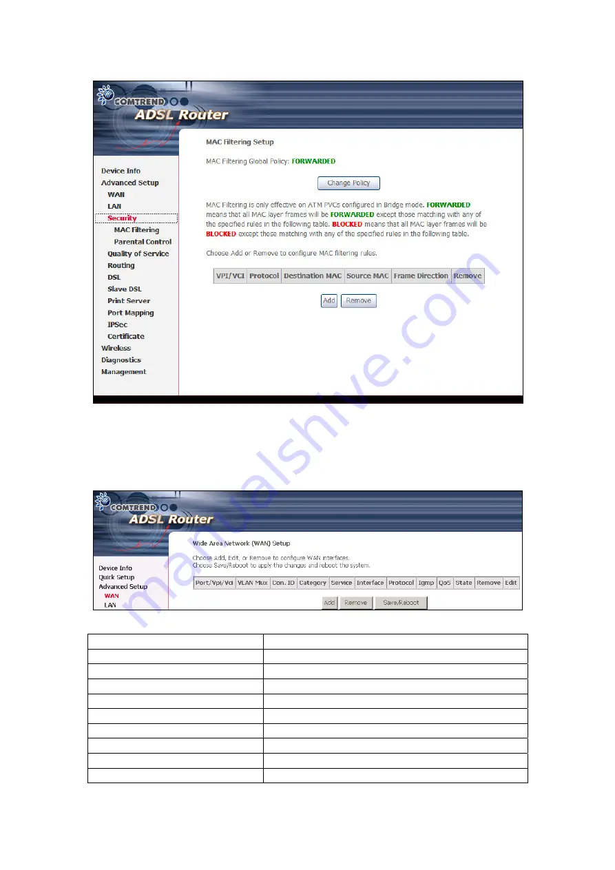 Comtrend Corporation NexusLink 5631 User Manual Download Page 55