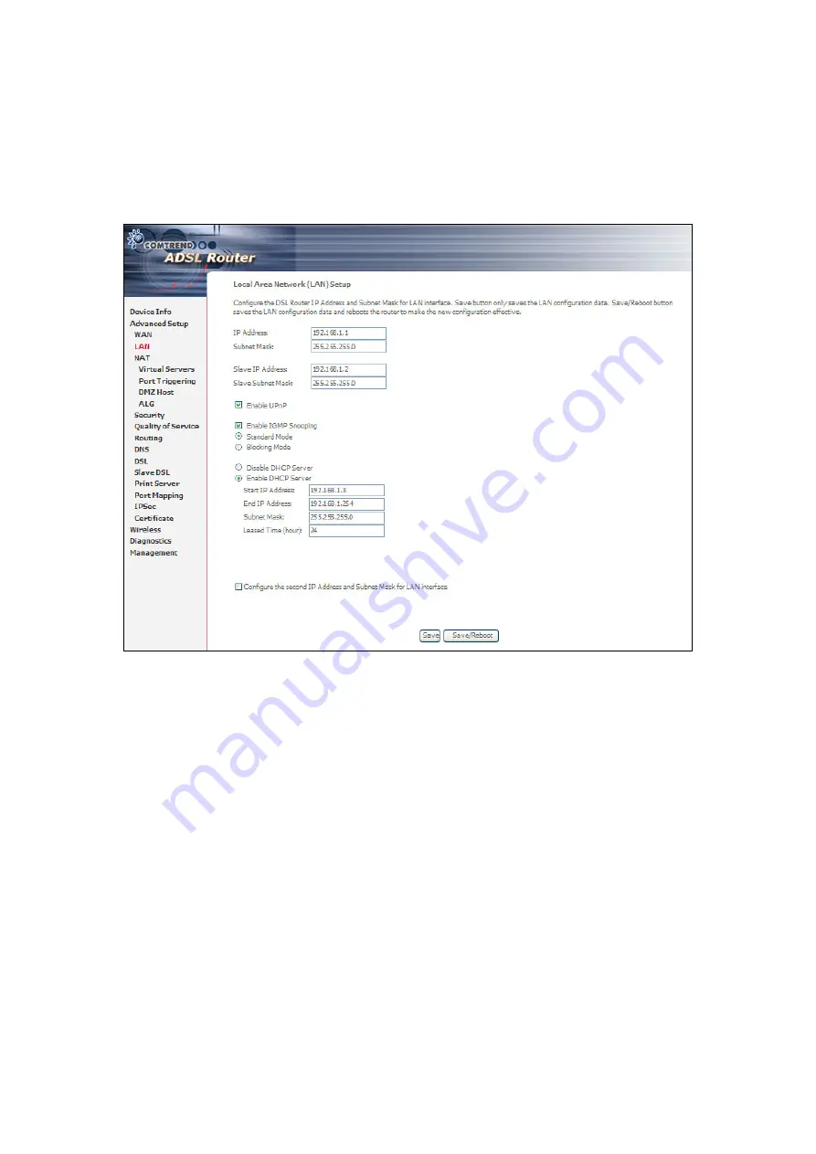 Comtrend Corporation NexusLink 5631 User Manual Download Page 56