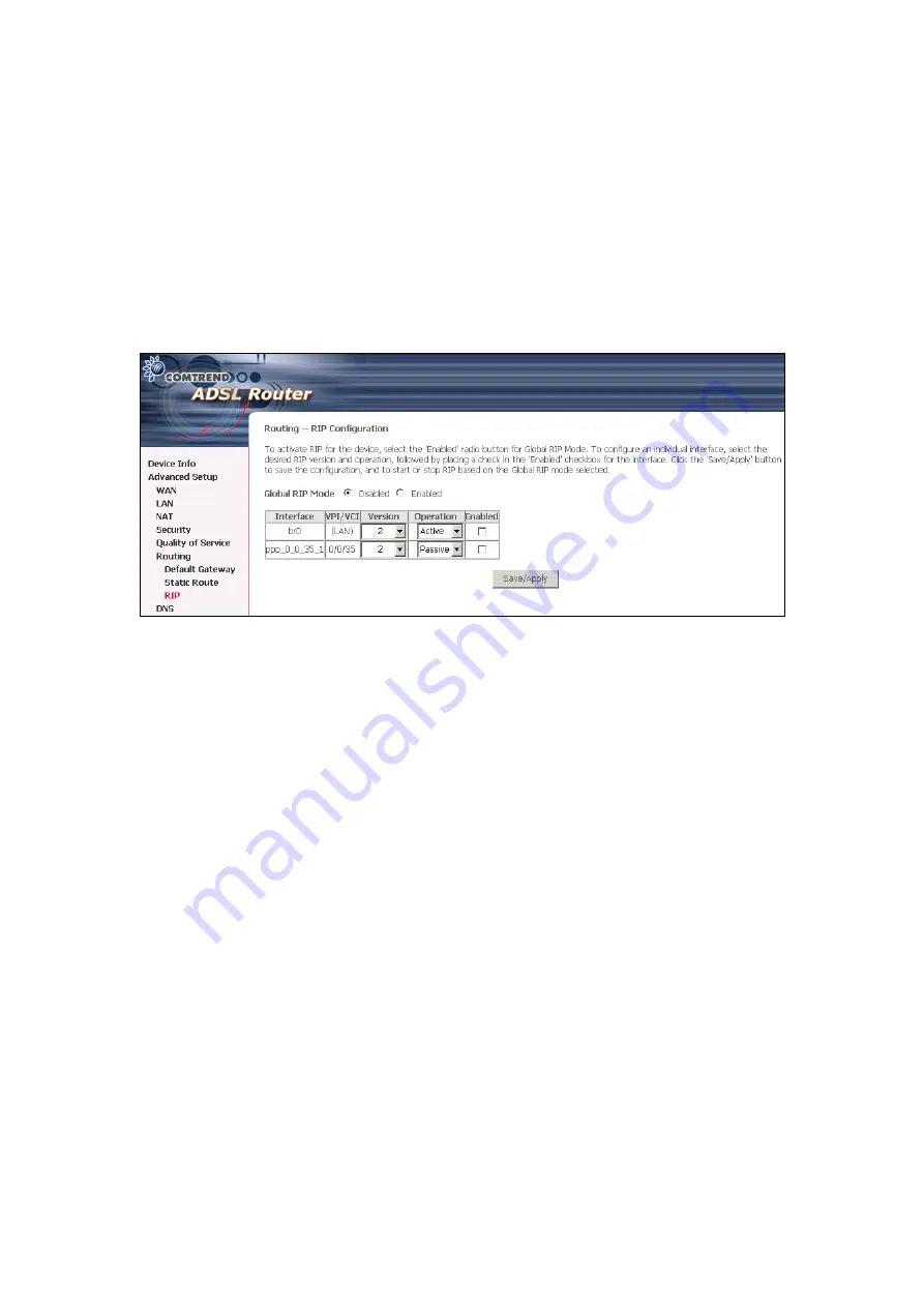 Comtrend Corporation NexusLink 5631 User Manual Download Page 73