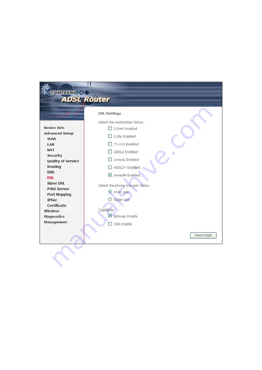 Comtrend Corporation NexusLink 5631 User Manual Download Page 76