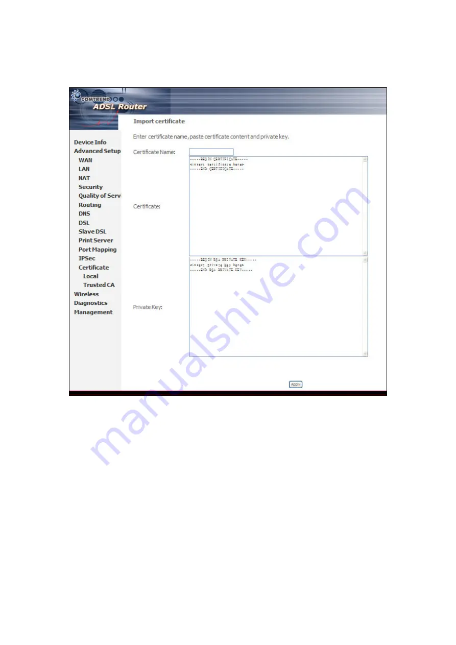 Comtrend Corporation NexusLink 5631 User Manual Download Page 85