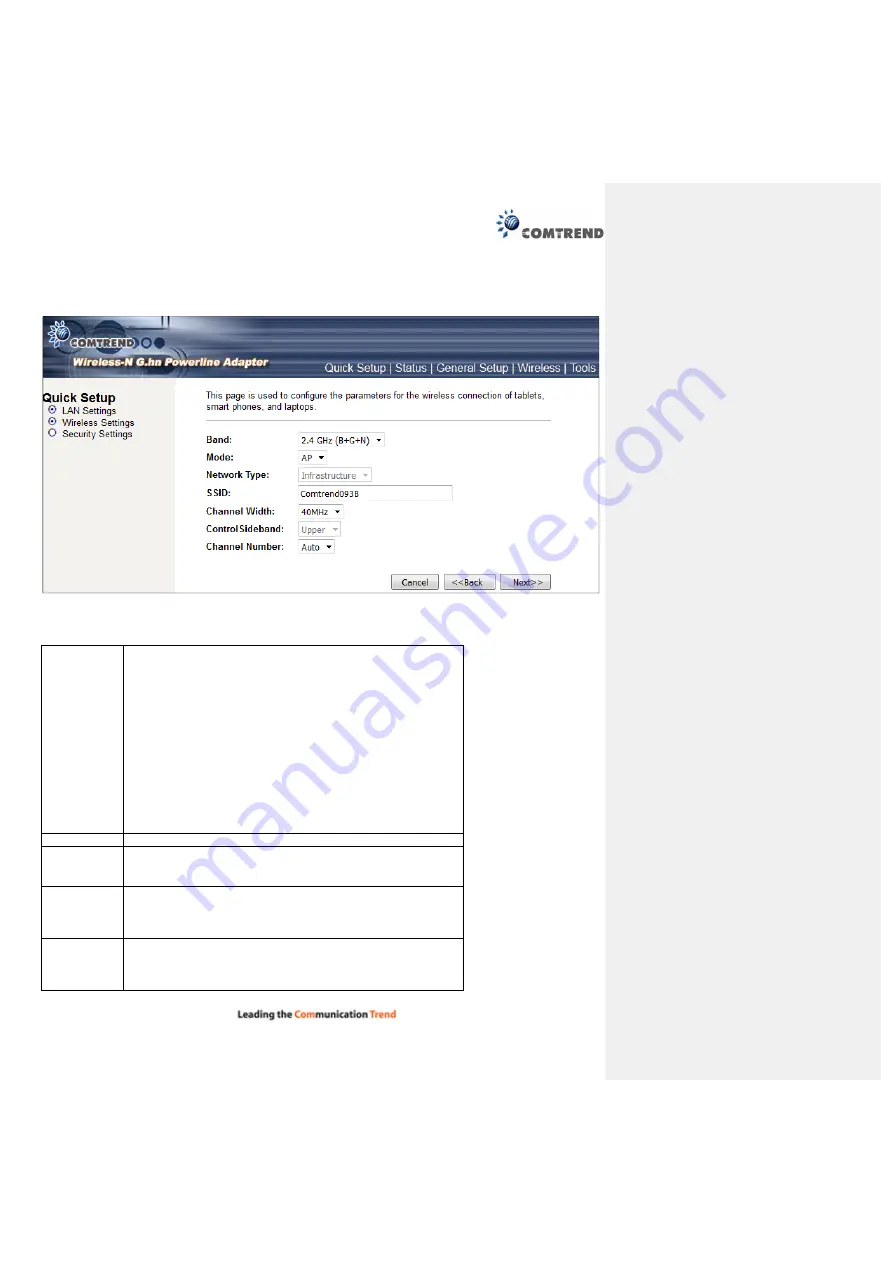 Comtrend Corporation PG-9171n User Manual Download Page 33