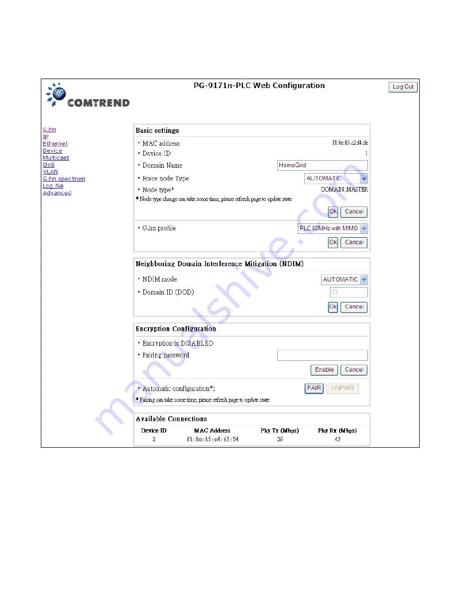 Comtrend Corporation PowerGrid-9171n User Manual Download Page 13