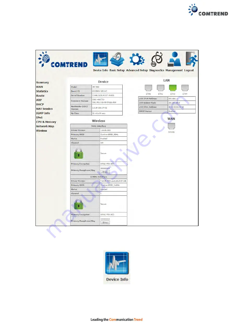 Comtrend Corporation VR-3060 User Manual Download Page 16