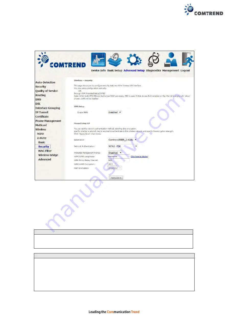 Comtrend Corporation VR-3060 User Manual Download Page 132