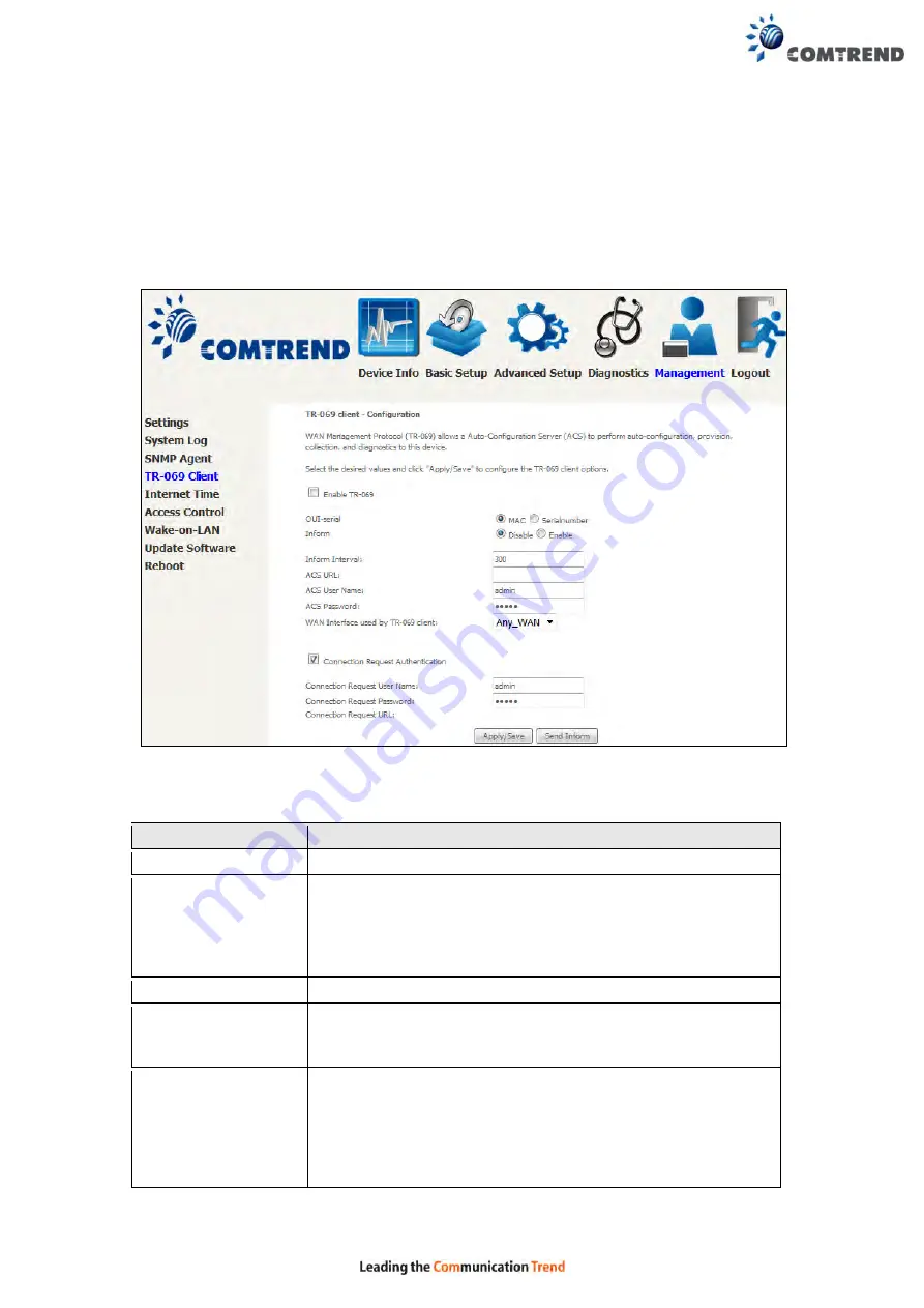 Comtrend Corporation VR-3060 User Manual Download Page 156