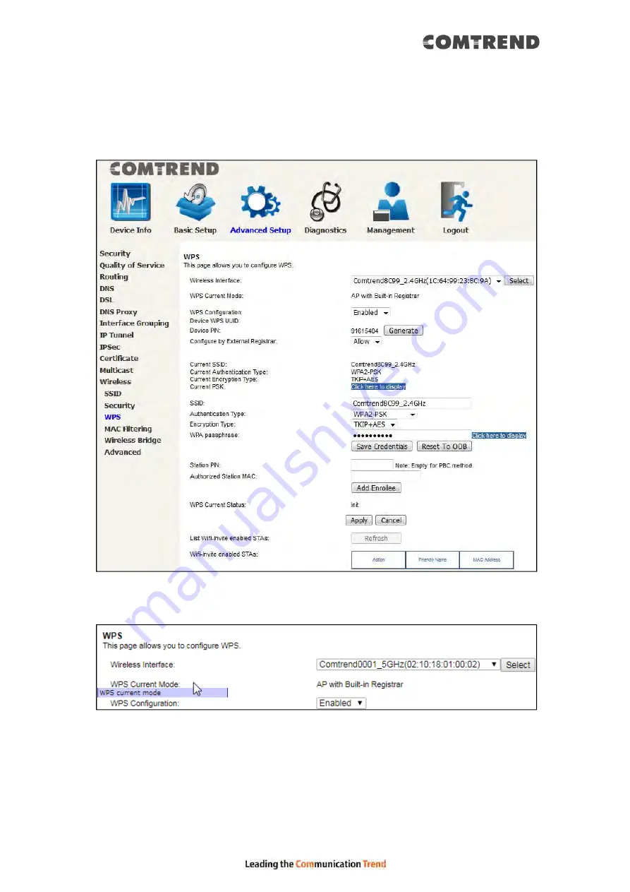 Comtrend Corporation VR-3071 Series Скачать руководство пользователя страница 126