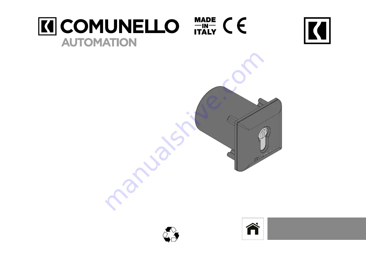 Comunello Automation GINSEXEUN0B00 Installation And User Manual Download Page 11