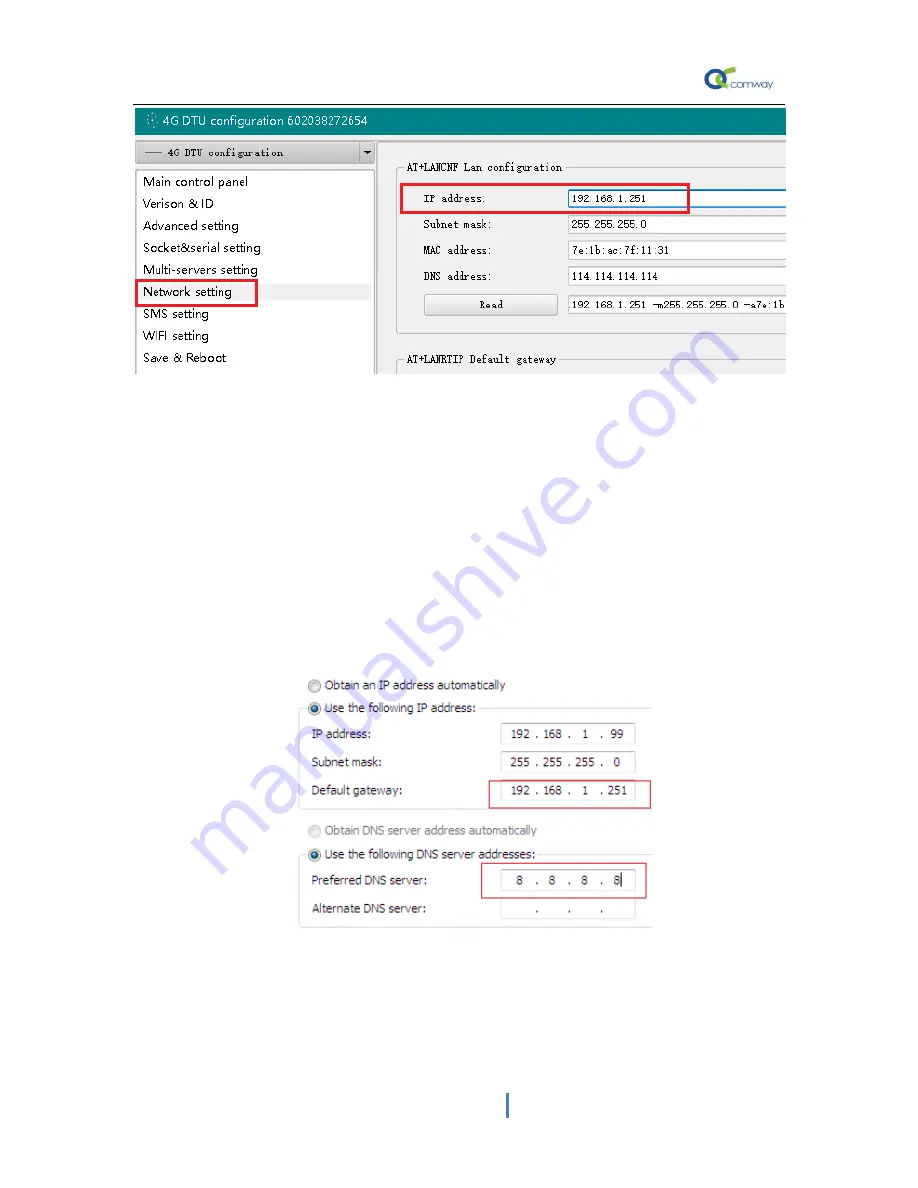 Comway 4G DTU Configuration Instructions Download Page 13