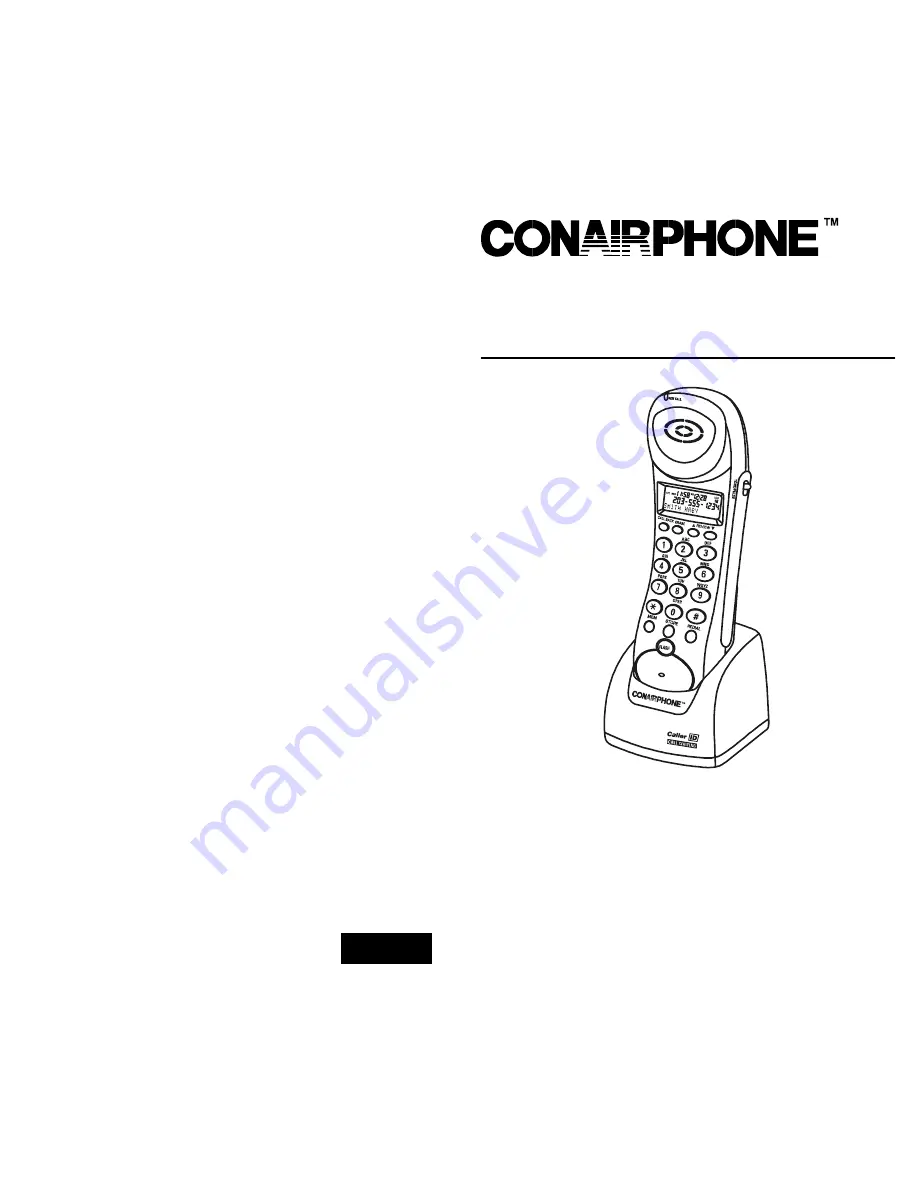 Conairphone CID154 Owner'S Manual Download Page 1